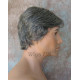EDWARD | New Look Charcoal Gray Mens Wig Short Layered Style Left Side Part