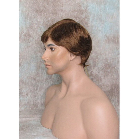 STAR | Medium Auburn Mens Wig Short Straight Layers Style 