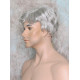 CHARLES | Medium Gray Short Layered Men's Wig Simulated Side Part Man 