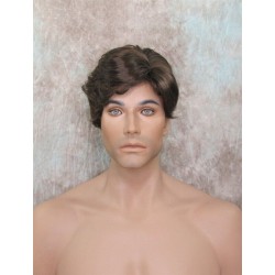 FRANK | Chestnut Brown Short Thick Wavy Full Men's Wig 