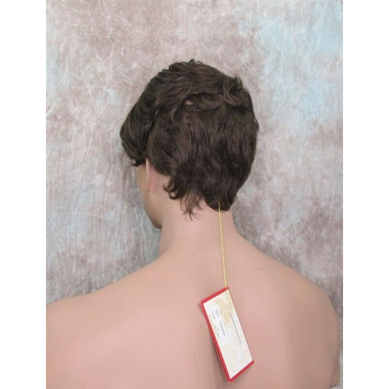 FRANK | Chestnut Brown Short Thick Wavy Full Men's Wig 