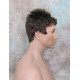 DANNY | Medium Brown Spiky Top Men's Wig Short Short Sides 