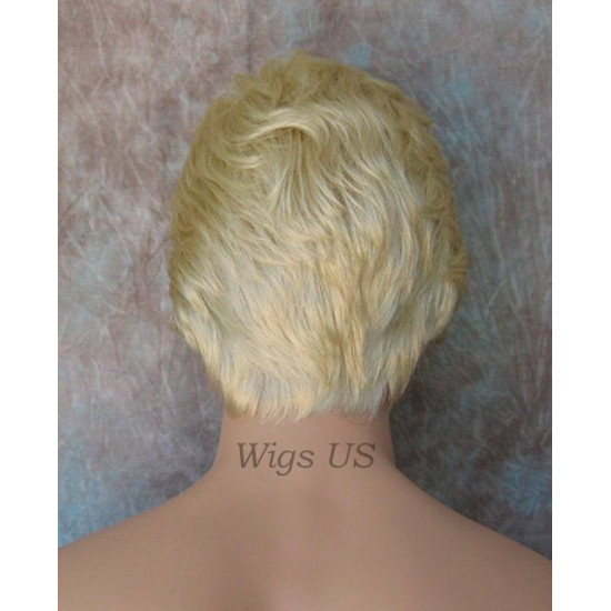 GREGORY | Light Blonde Gentle Wave Men's Wig Longer Top Full Hairpiece 