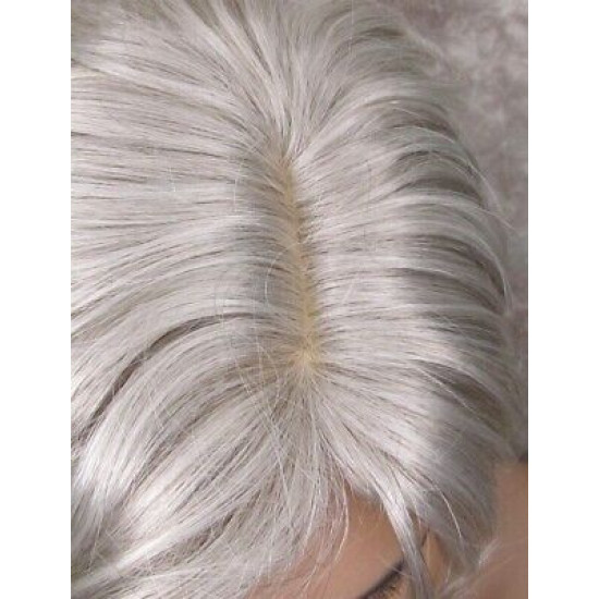 FRANK | Medium Gray Men's Wig Thick Wavy Full Mens Style 