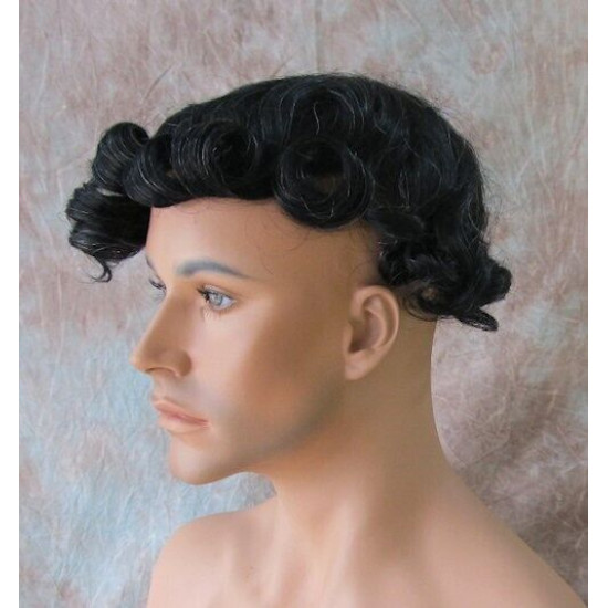 KEN | Darkest Brown 5% Gray Men's Toupee Waves 6.75" X 9" Base 5.5 - 7" 