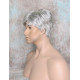 MARK | Dark Gray Men's Wig Trendy Wispy Layered Bangs 