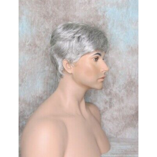 MARK | Dark Gray Men's Wig Trendy Wispy Layered Bangs 