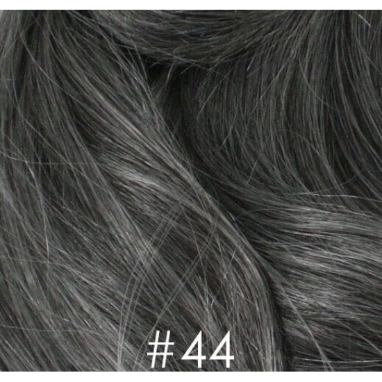 TP-HH | Charcoal Gray 100% Human Hair Men's Toupee Monofilament Base 6" X 8.75" 