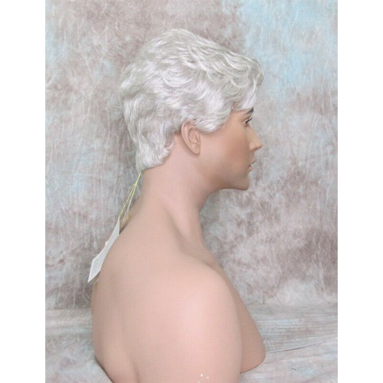 STEVE | Light Gray Men's Wig Classic Wavy Short Style 