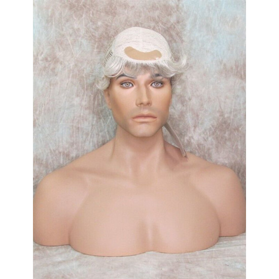STEVE | Light Gray Men's Wig Classic Wavy Short Style 