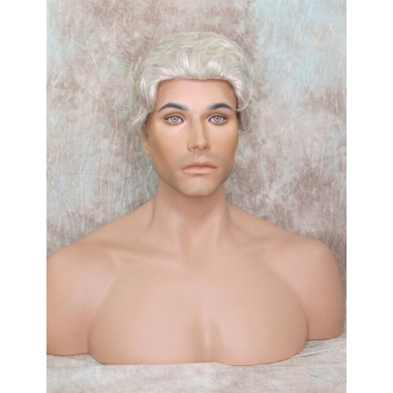 STEVE | Light Gray Men's Wig Classic Wavy Short Style 