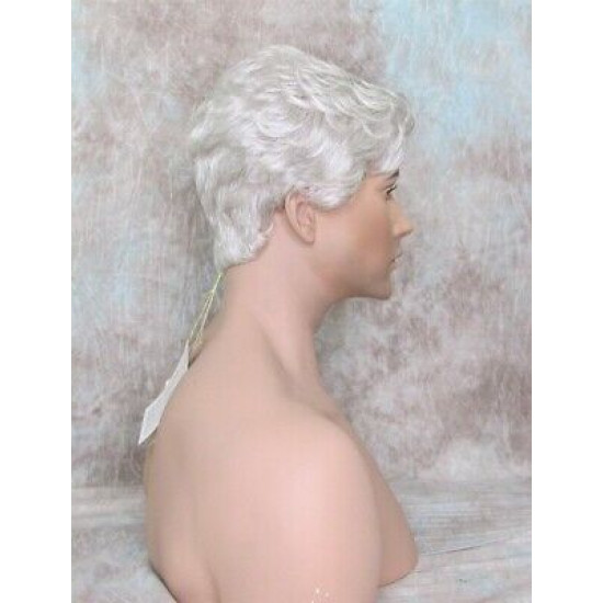 STEVE | Light Gray Men's Wig Classic Wavy Short Style 