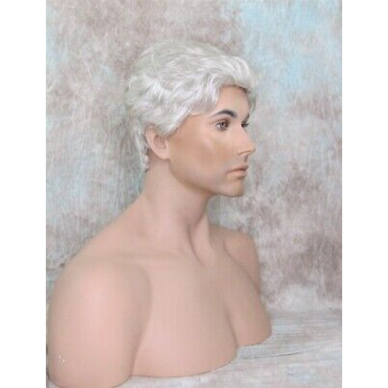STEVE | Light Gray Men's Wig Classic Wavy Short Style 