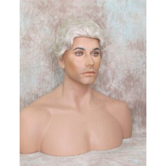 STEVE | Light Gray Men's Wig Classic Wavy Short Style 