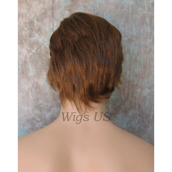 ALEX | Short Mens Layers Wig COLOR CHOICE Left Skin Part 