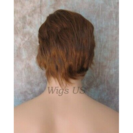 ALEX | Short Mens Layers Wig COLOR CHOICE Left Skin Part 