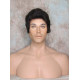 GREGORY | Natural Black Gentle Wave Men's Wig Longer Top Full Hairpiece 