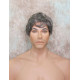 FRANK | Charcoal Gray Men's Wig Thick Wavy Full Mens Style 