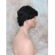 JAY HH | Jet Black 100% Human Hair Men's Wigs Layered 