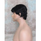 JAY HH | Jet Black 100% Human Hair Men's Wigs Layered 