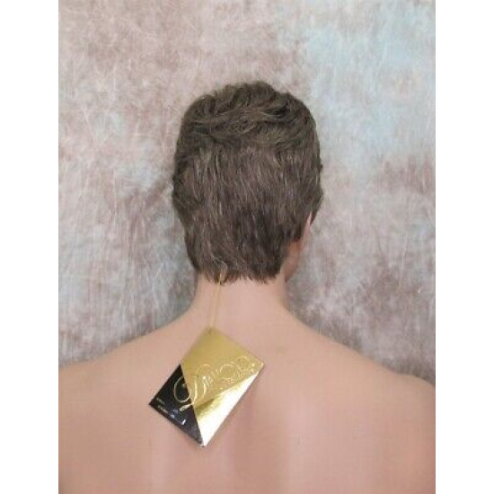 JAY | Golden Brown 35% Gray Short Thick Full Men's Wig Wigs 
