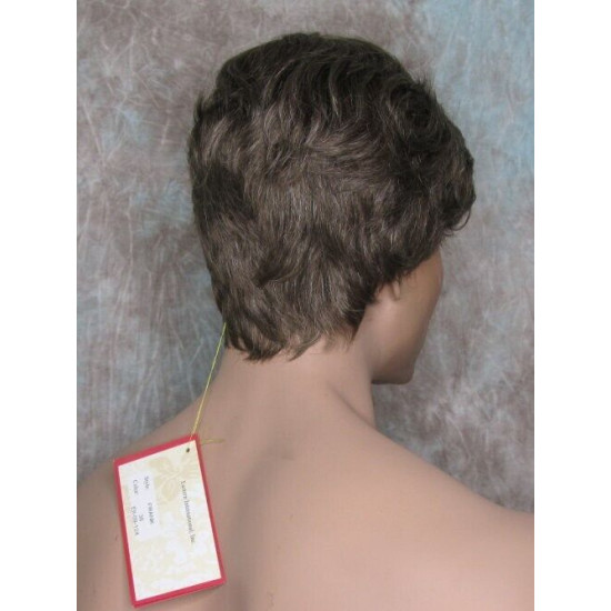 FRANK | Golden Brown 35% Gray Men's Wig Thick Wavy Full Mens Style 