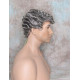 JUSTIN | Charcoal Gray Men's Wig Short Tight Curls "Will Ferrell Style"