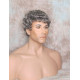 JUSTIN | Charcoal Gray Men's Wig Short Tight Curls "Will Ferrell Style"